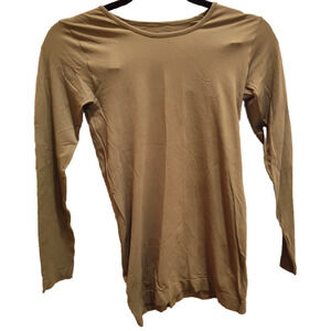 AMB Second Skin Nylon Green Women's LS Top Shirt One Size